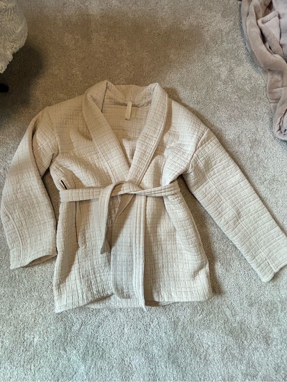 This Lululemon Serene Travel Wrap coat